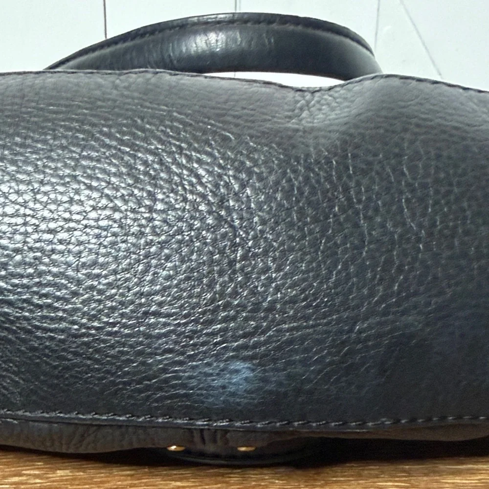 Michael Kors Astor Hobo Black Leather Shoulder Bag